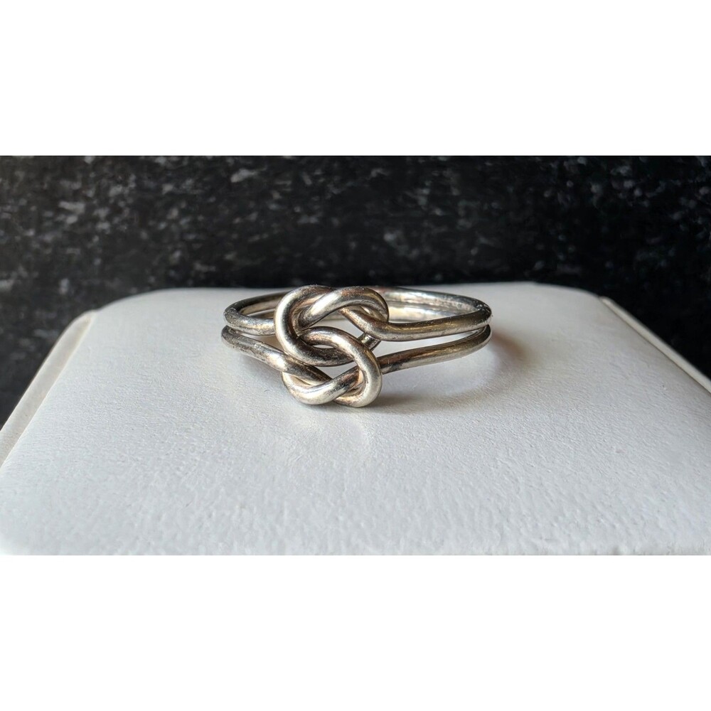 925 Sterling Silver Knot Ring, Size US 6 Vintage